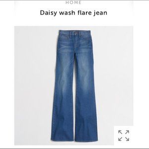 NWOT J. Crew Flare Jean in Daisy Wash